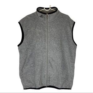 Adidas Full Zip Fleece Vest Men’s Size Medium